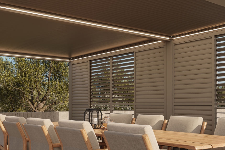 SUNS Luxe aluminijaste drsne stene