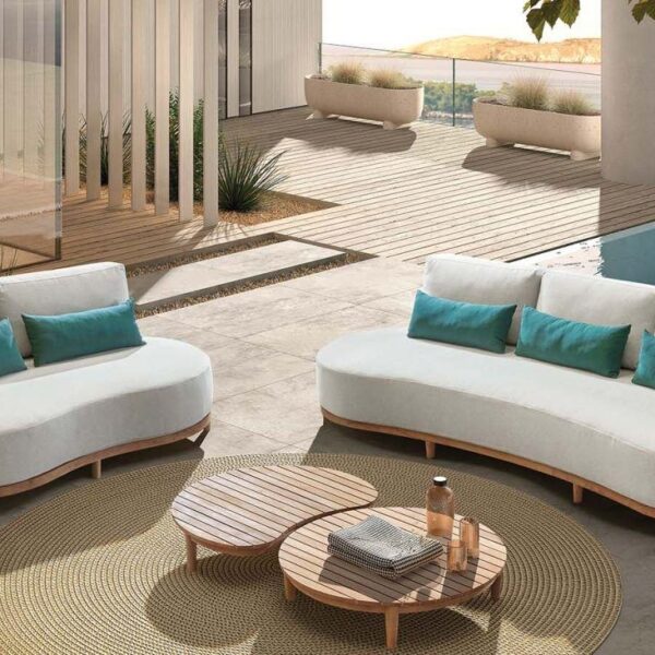 Gescova Santorini vrtna sedežna garnitura – tikovina