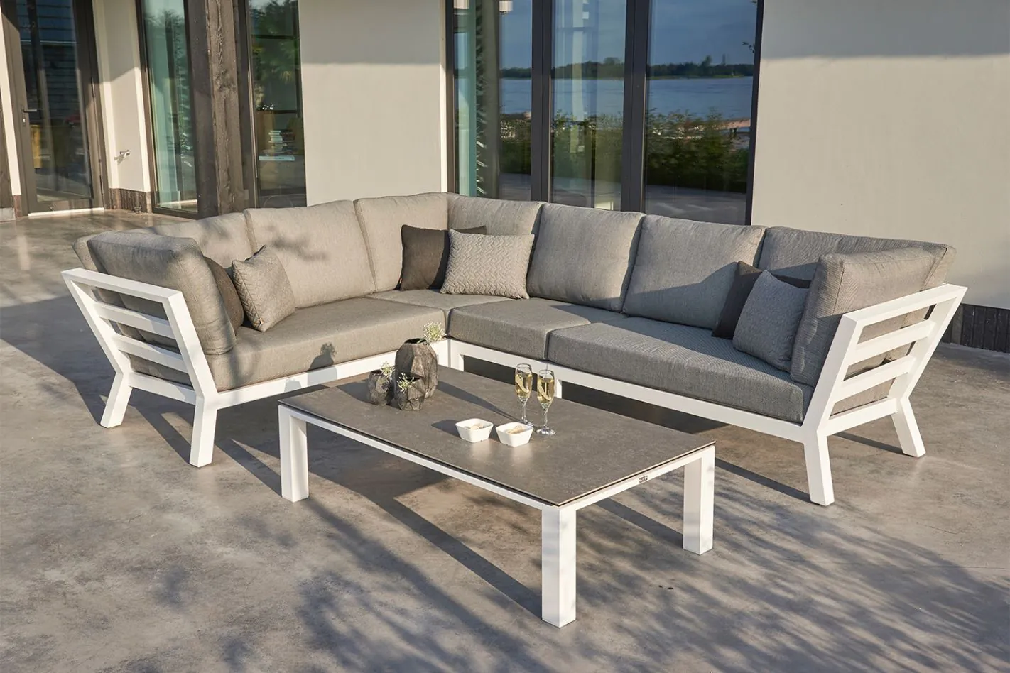LIFE Timber vrtna sedežna garnitura - aluminij - slika 6