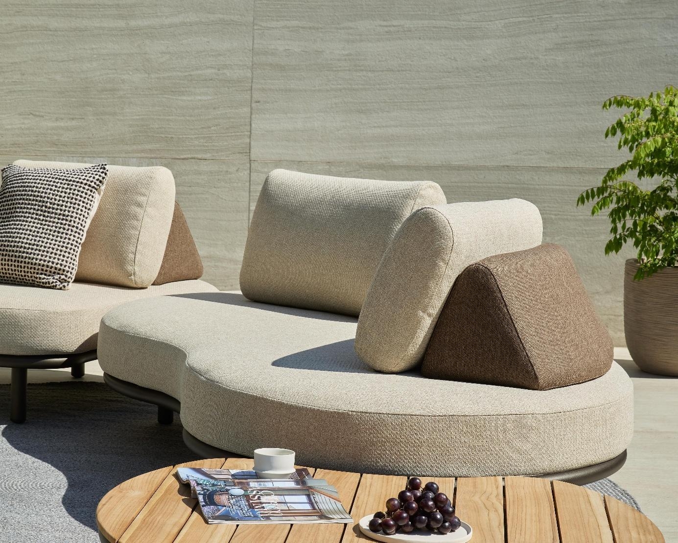 APPLEBEE Moon Island Bronze vrtna sedežna garnitura - aluminij - slika 5